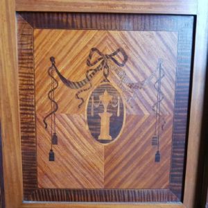 French Kingwood inlaid vitrine (Display cabinet)