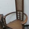 An Arts and Crafts Shakespeare open armchair.