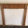 A Victorian pine fire surround