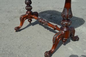 Victorian Burr walnut games table