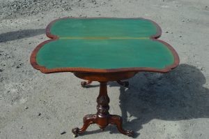 Victorian Burr walnut games table