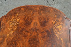 Victorian Burr walnut games table