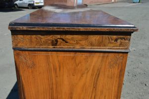 Burr walnut Victorian four-door breakfront sideboard
