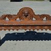 A Victorian carved oak Bench