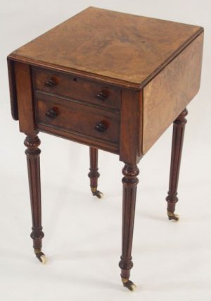 A Victorian Burr Walnut occasional table