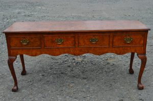 A mid 20th cent burr walnut dresser
