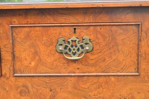 A mid 20th cent burr walnut dresser