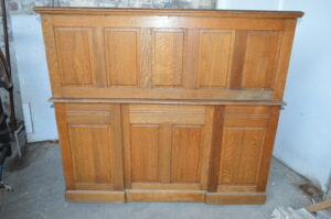 Superior Victorian oak roll top desk