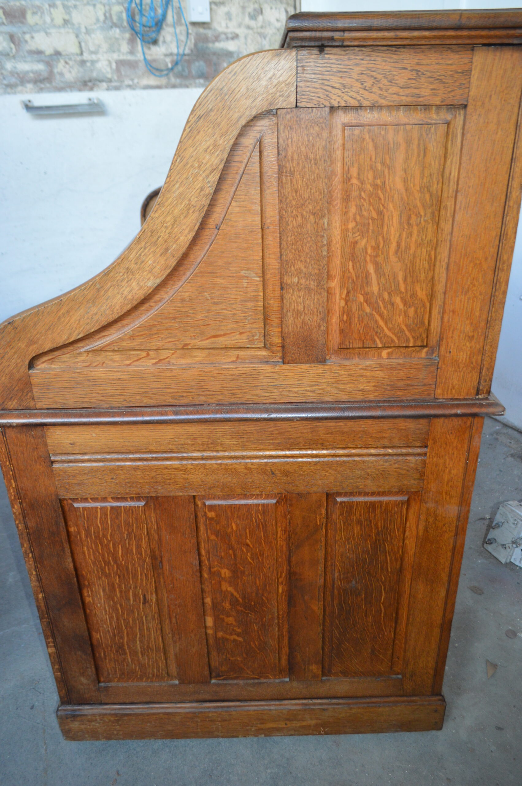 Superior Victorian oak roll top desk Superior Victorian oak roll top desk