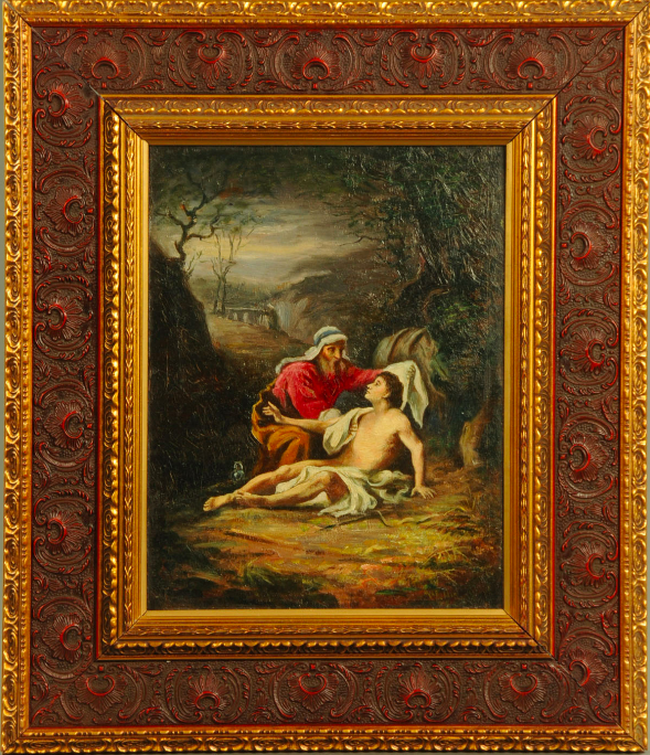 The good samaratan. Oil Painting