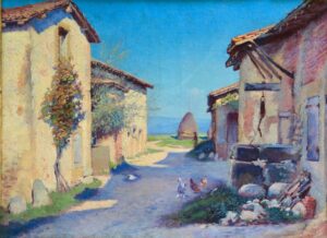 Charles Theodore Bichet (1823-1929) Oil painting
