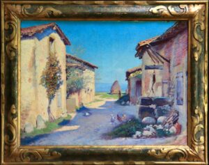 Charles Theodore Bichet (1823-1929) Oil painting