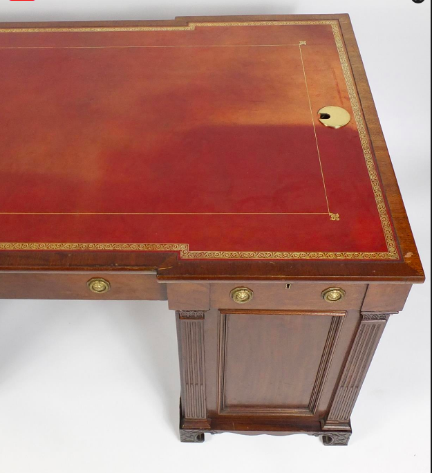 Early Victorian Mahogany partners desk