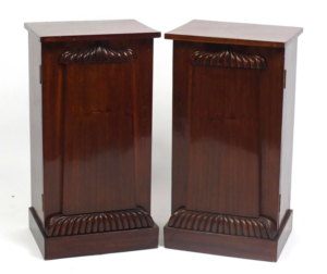 Pair of Victorian mahogany cabinets