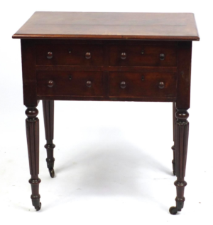 A William IV mahogany side table