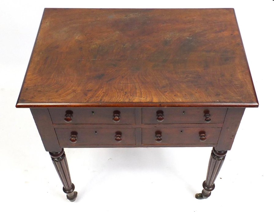 A William IV mahogany side table