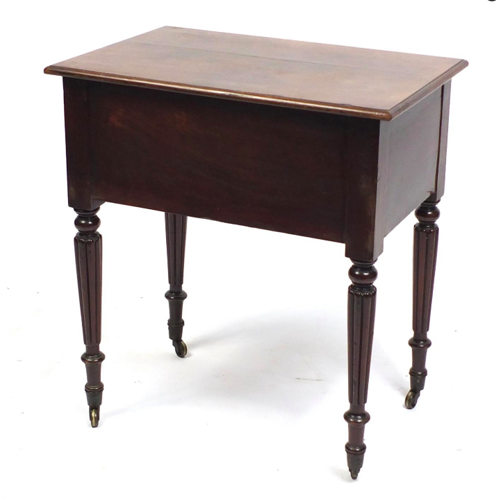 A William IV mahogany side table