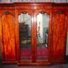 Victorian Breakfront four-door mahogany wardrobe 
