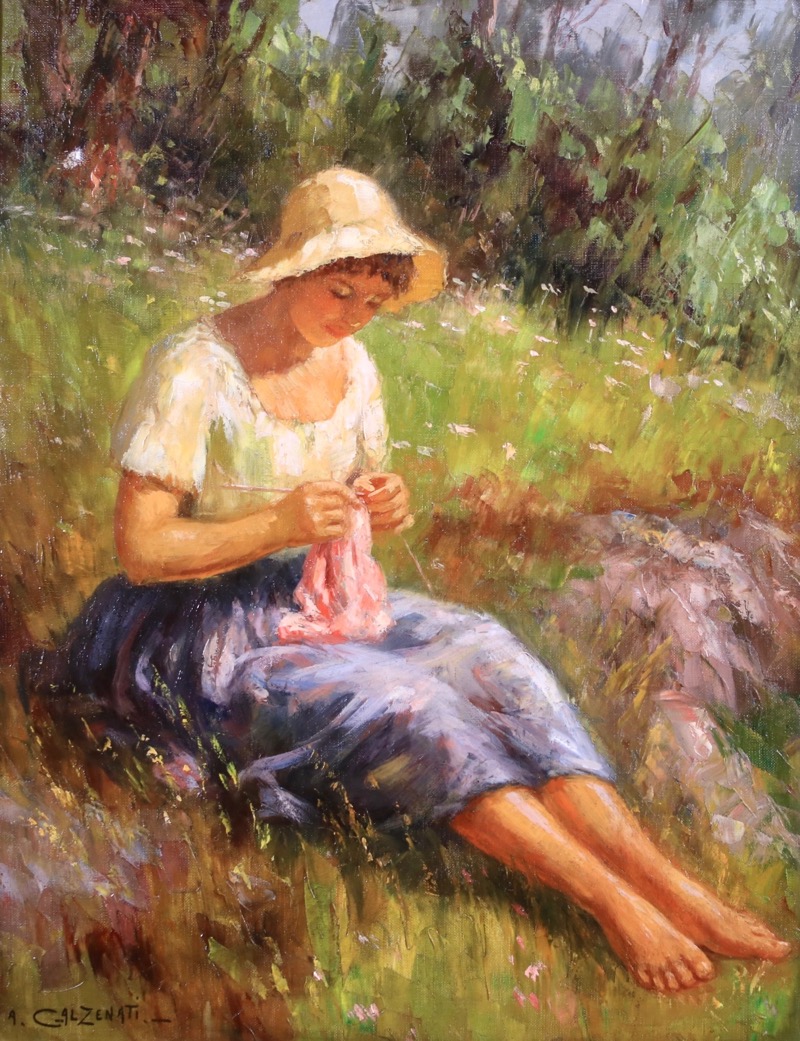 ANDRE GALZENATI (1890-1970) Oil on canvas