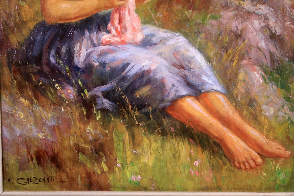 ANDRE GALZENATI (1890-1970) Oil on canvas ANDRE GALZENATI (1890-1970) Oil on canvas