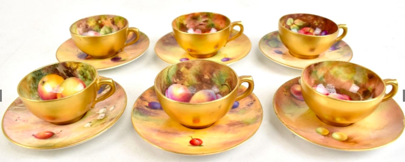 Worcester demi tasse Tea set