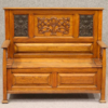 Arts and Crafts oak bench