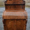 Victorian burr walnut cylinder desk