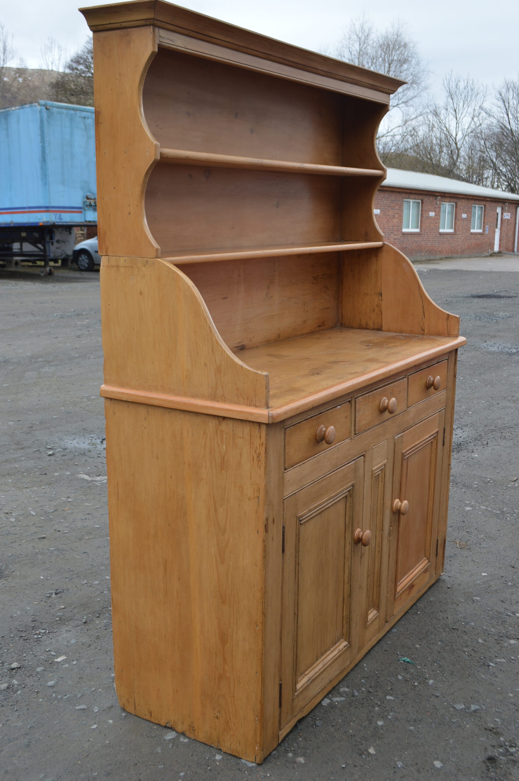 Victorian Scots pine dresser