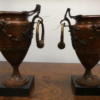 Pr Victorian bronze urns