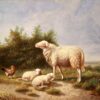Eugene Verboeckhoven (1815-1893) Oil painting on panel.