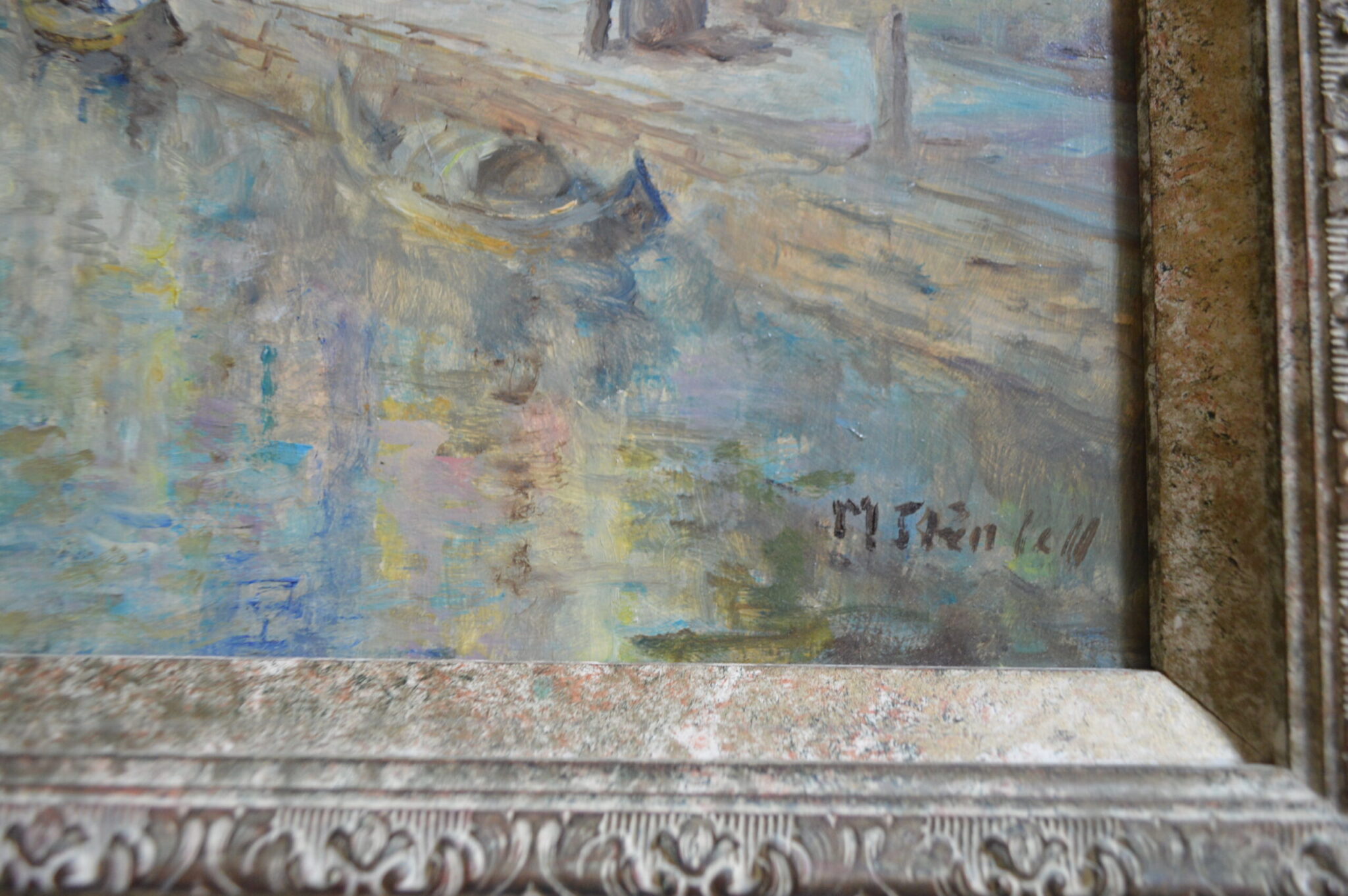 M J Rendell Oil painting. Venice