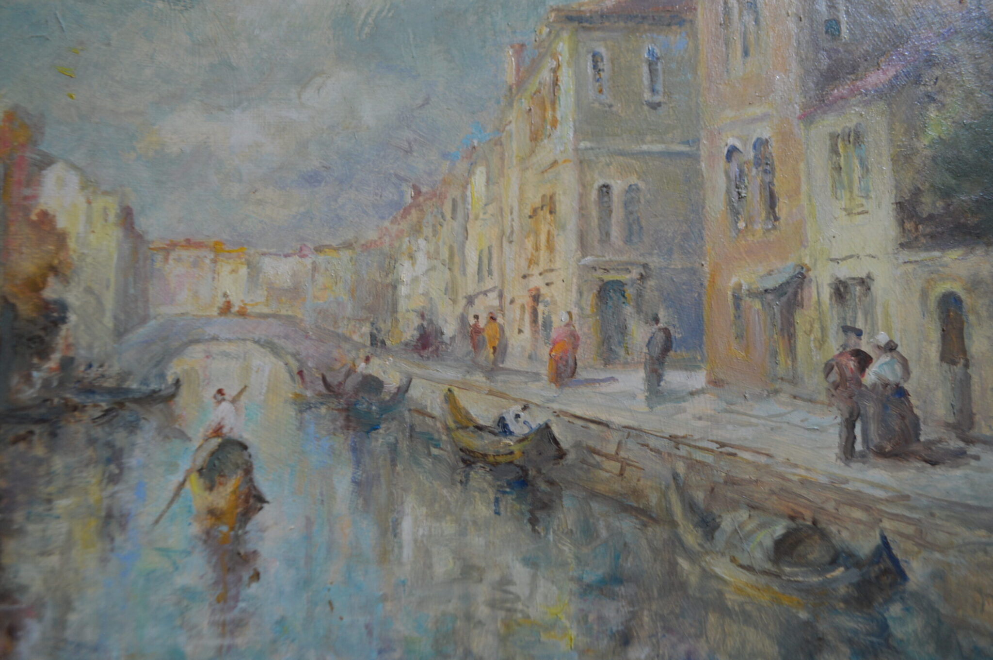M J Rendell Oil painting. Venice