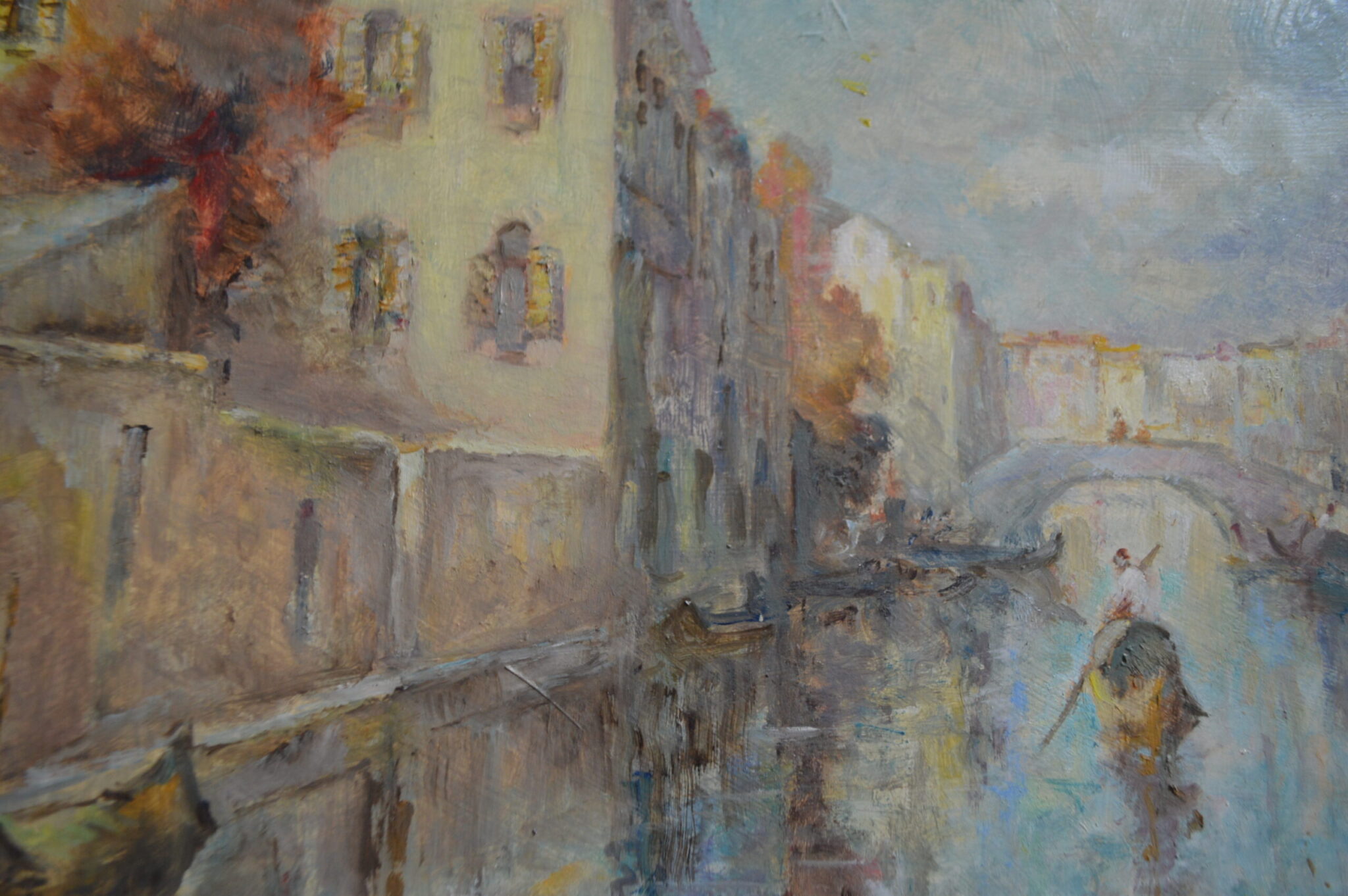 M J Rendell Oil painting. Venice