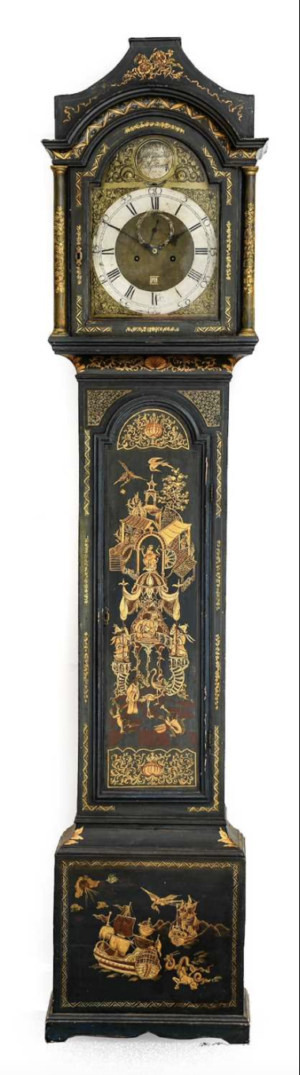1760s green chinoiserie longcase clock