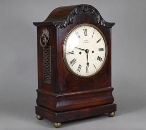 Early 19th c twin fuse Mahogany Bracket clock