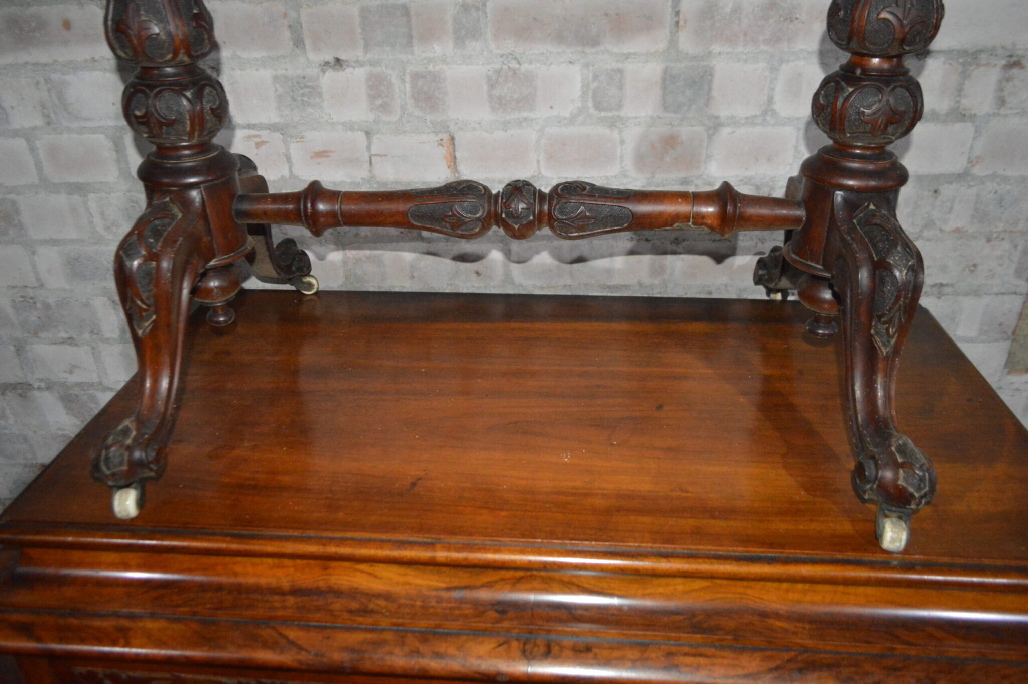 19th century burr walnut Escritoire