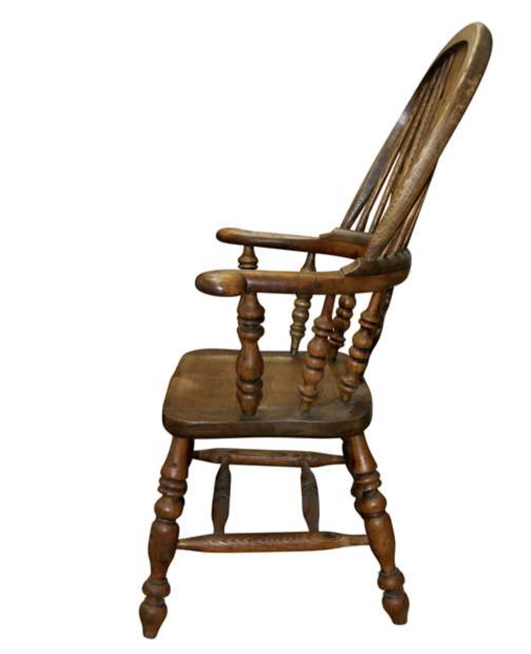 Victorian Elm hoop back Windsor chair