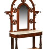 A substantial late Victorian mahogany hall stand