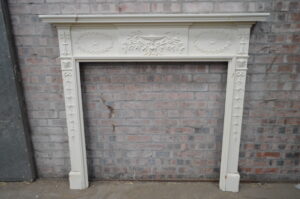Georgian painted pine fire surround.