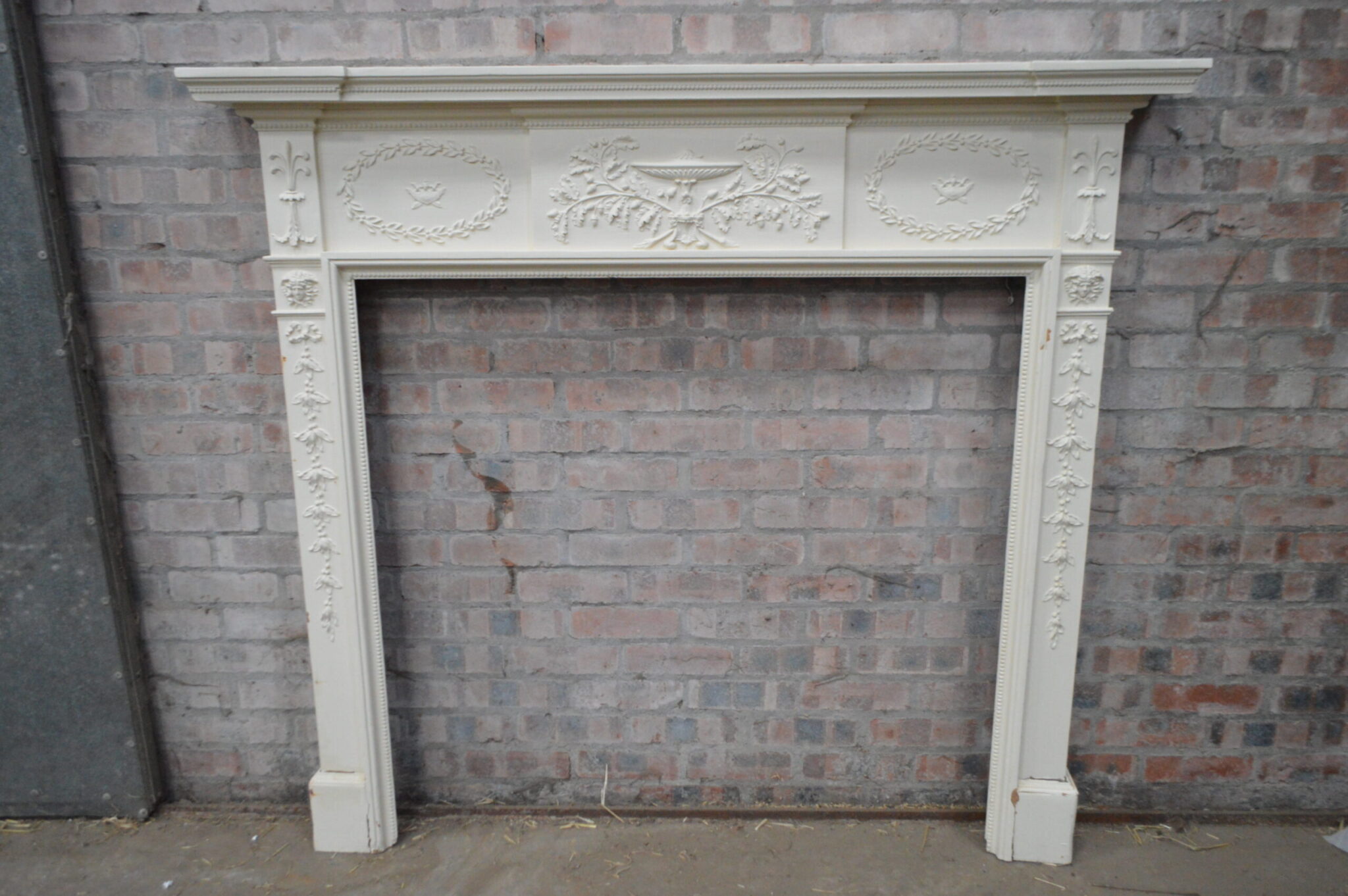 Georgian painted pine fire surround.