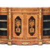 A Victorian Four door Burr walnut credenza