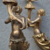 Pair Victorian wall light brackets