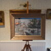 Oil painting Venice Gondola's
