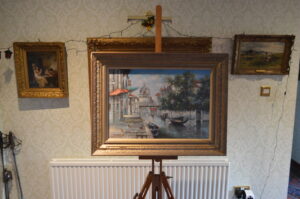 Oil painting Venice Gondola's