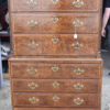 George II burr walnut chest on chest