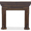 Victorian stained pine fire surround,