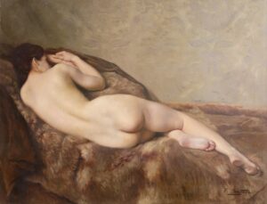 PAUL SIEFFERT ( 1874 - 1957 ) Nude Oil painting