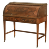 A fine Edwardian mahogany cylinder desk