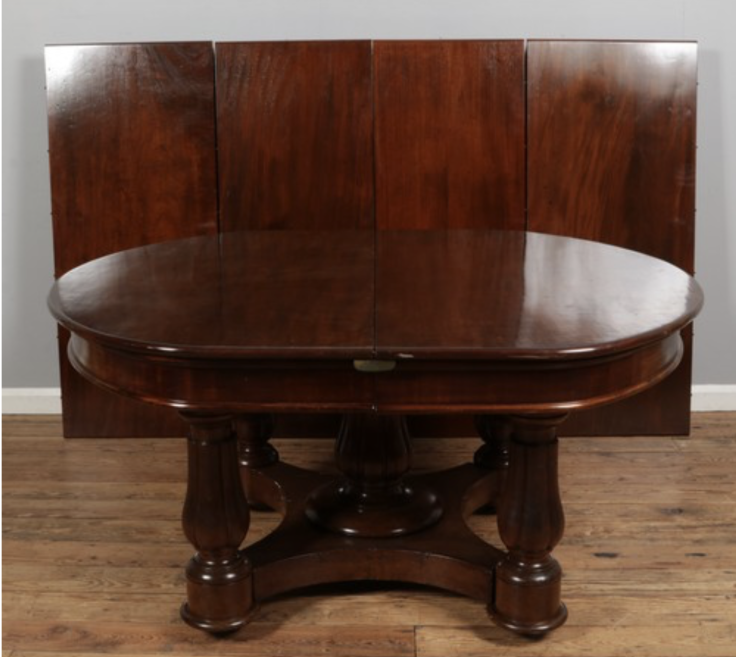 Large Victorian extending dining table