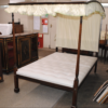 George III arched top four poster bed